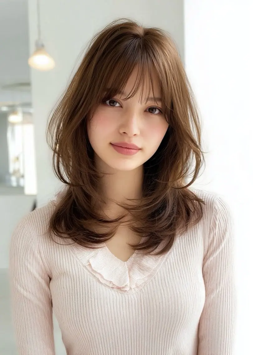 【ロング限定】ハッシュカット.ロングウルフ.ハイレイヤー カットモデル🐺🩵の写真