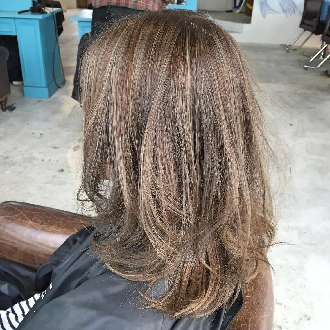 ショート ミディアム セミロング ロング カラー パーマ ヘアアレンジ メンズ キッズ メンズハイライト アッシュ ハイライトカラー ハイライト kobayashi $hogoのヘアスタイル