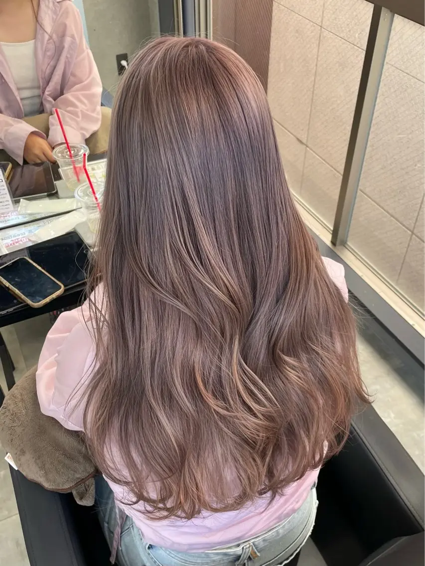 カラー りこ / 透明感カラー🎀🫧のヘアスタイル