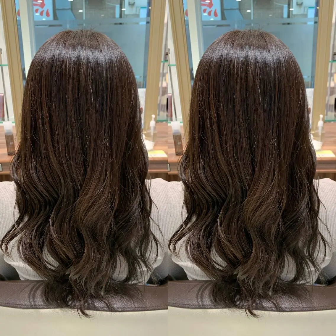 セミロング カラー ヘアアレンジ 盛れる韓国ヘア♡ 🌻鈴木花🌈のヘアスタイル