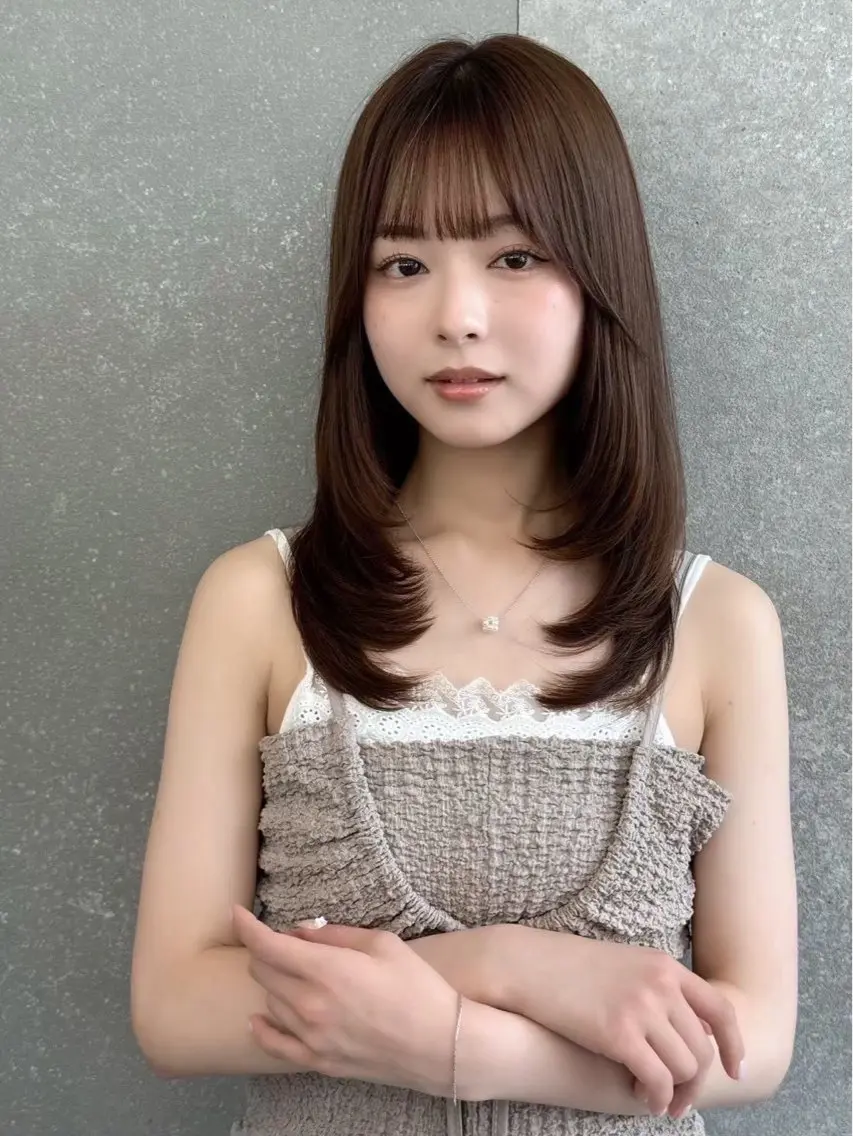 ロング Ruri縮毛矯正 酸性ストレートのヘアスタイル