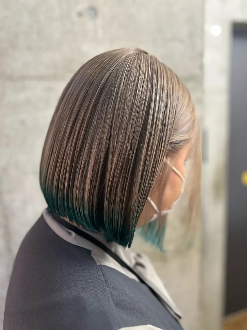 ミディアム カラー ヘアカラー トリートメント 🎨デザイン🥇 美髪・艶髪 日暮千敬のヘアスタイル