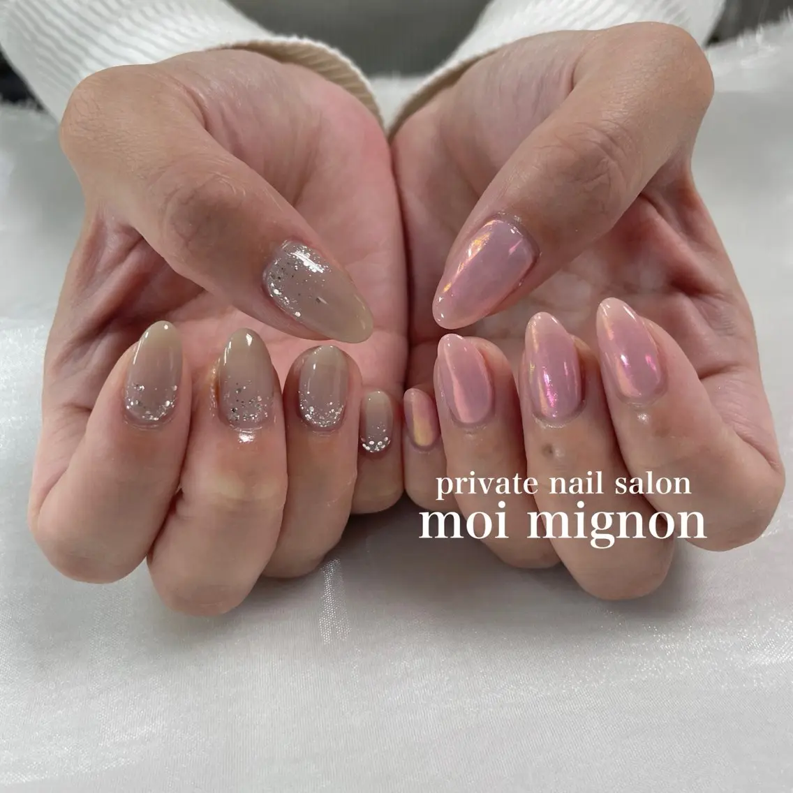 ネイル ラメ(グリッター) ハンドネイル nailist Aki♡のネイルデザイン