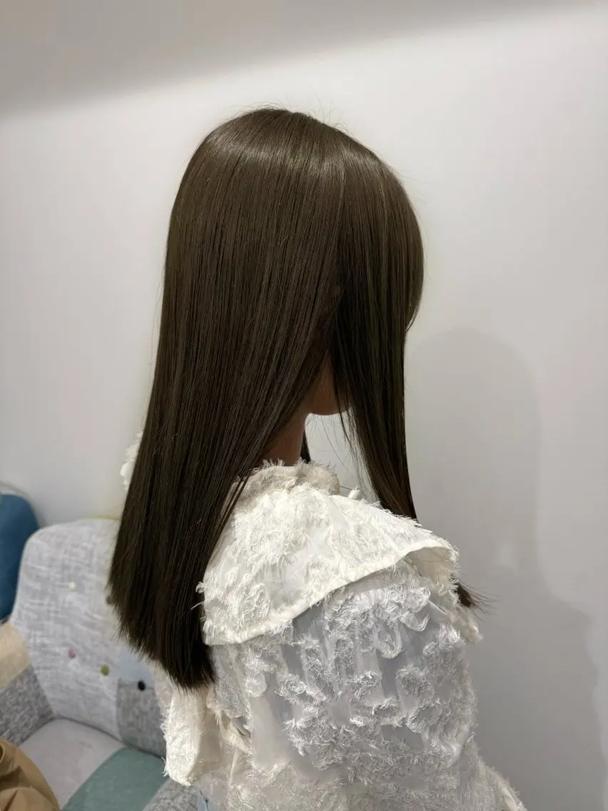 ロング カラー ベージュカラー 透明感カラー ヘーゼル オリーブベージュ オリーブカラー ヘアカラー トリートメント 紅都🫧赤みなし 透明感水光カラーのヘアスタイル