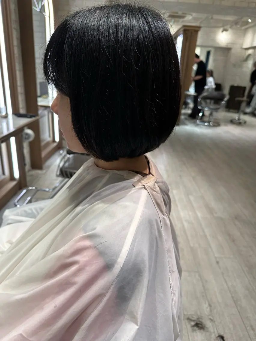 ミディアム ボブ 井上 竜成のヘアスタイル