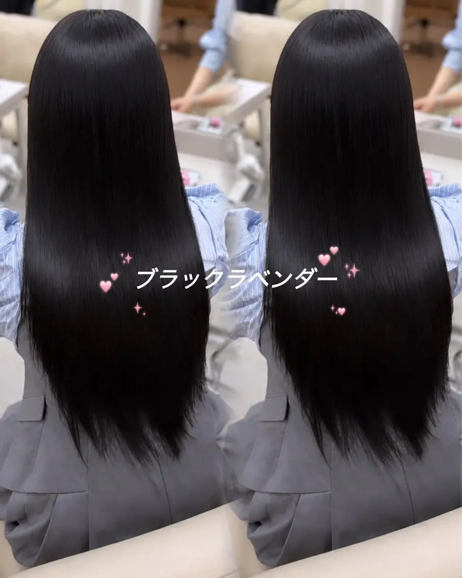 カラー 黒髪 透明感カラー ラベンダーカラー ヘアカラー トリートメント COCO_kaho カラー/髪質改善のヘアスタイル