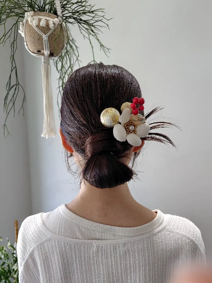 ヘアアレンジ 浴衣 🌸花屋併設🌸石垣 友基のヘアスタイル