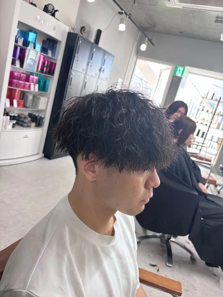 パーマ メンズ メンズパーマ ツイストスパイラルパーマ スパイラルパーマ 海外風パーマ カラー特化園田　楓莉のヘアスタイル