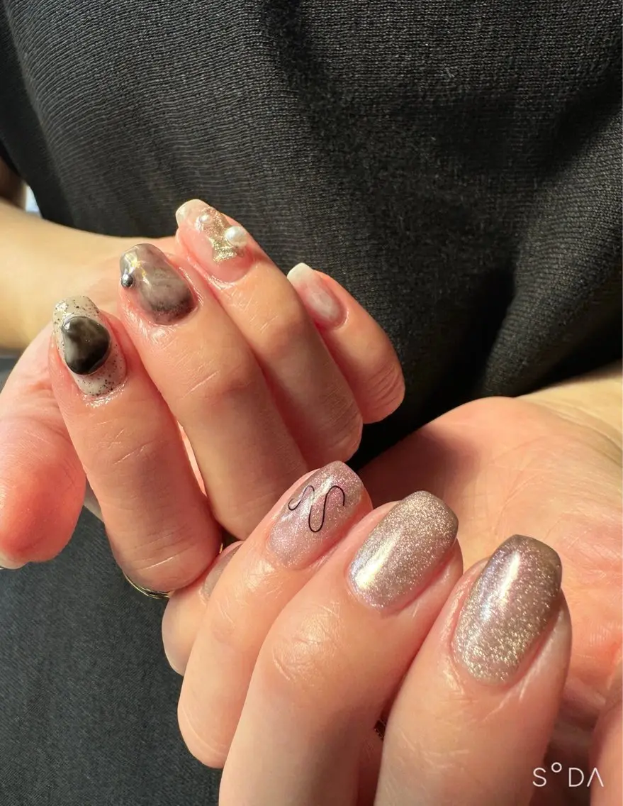 ネイル アートネイル ニュアンスネイル ハンドネイル Blé nailのネイルデザイン
