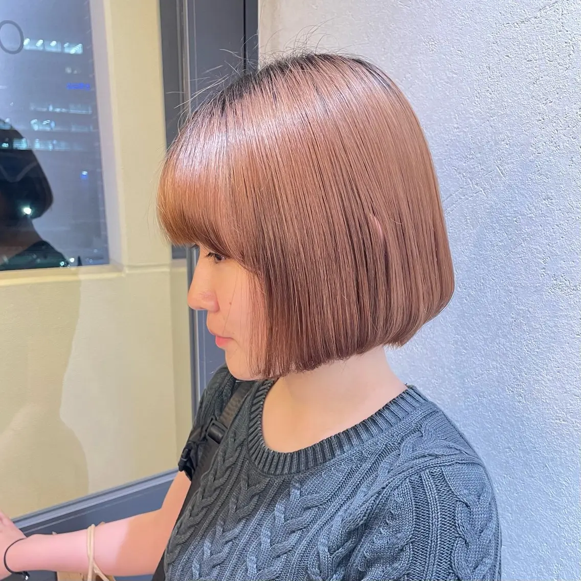 ショート カット 銀座：似合わせカラー オリーブ🫒アレンジのヘアスタイル
