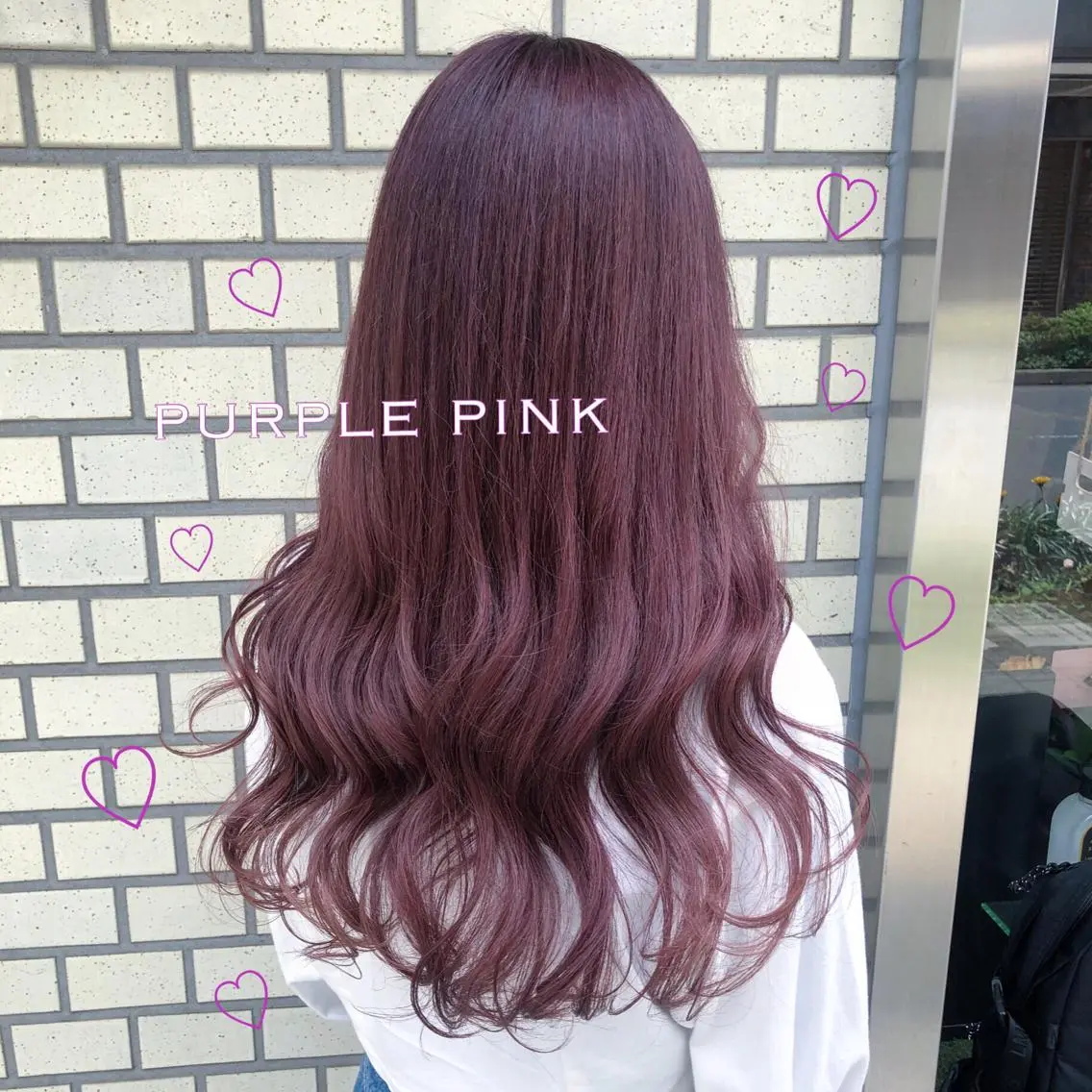 ロング カラー ブリーチ ケアブリーチ ピンクカラー パープルカラー ヘアカラー 韓国ヘア得意❤︎森澤 悠佳のヘアスタイル