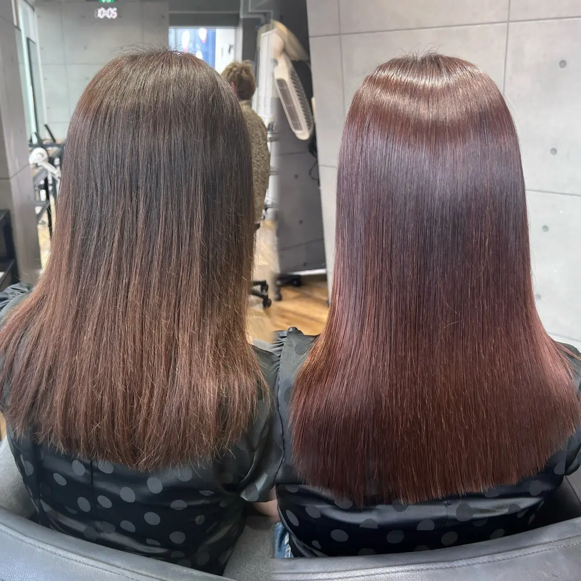 ロング 縮毛矯正 misato🤍 髪質改善カラーのヘアスタイル