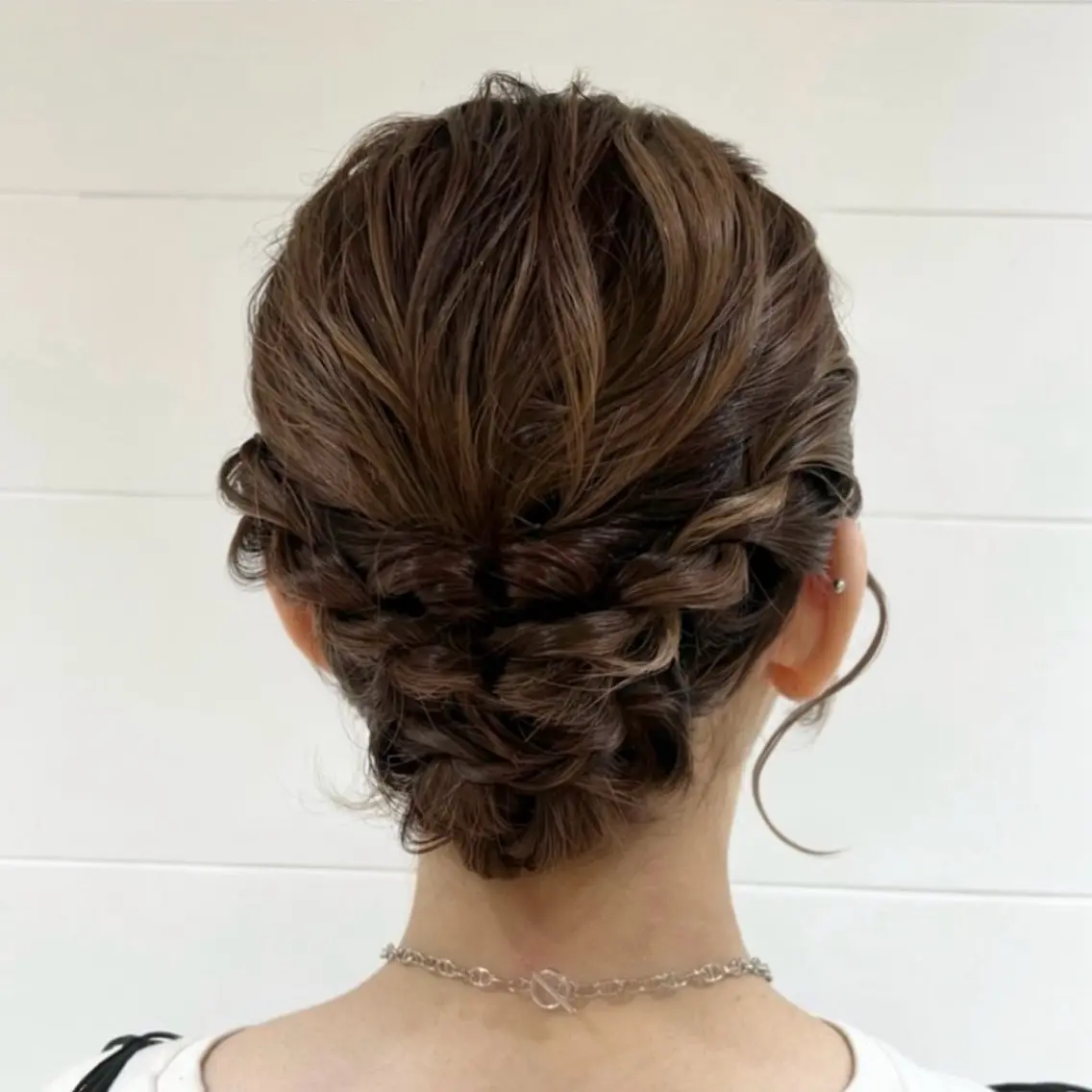 ミディアム ヘアアレンジ ヘアセット メンズパーマモデル セイノチヒロのヘアスタイル