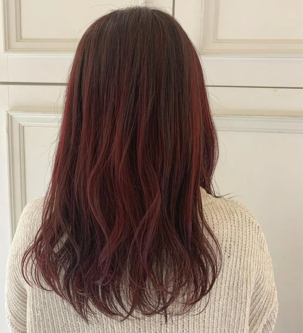 セミロング 田中 未澪のヘアスタイル