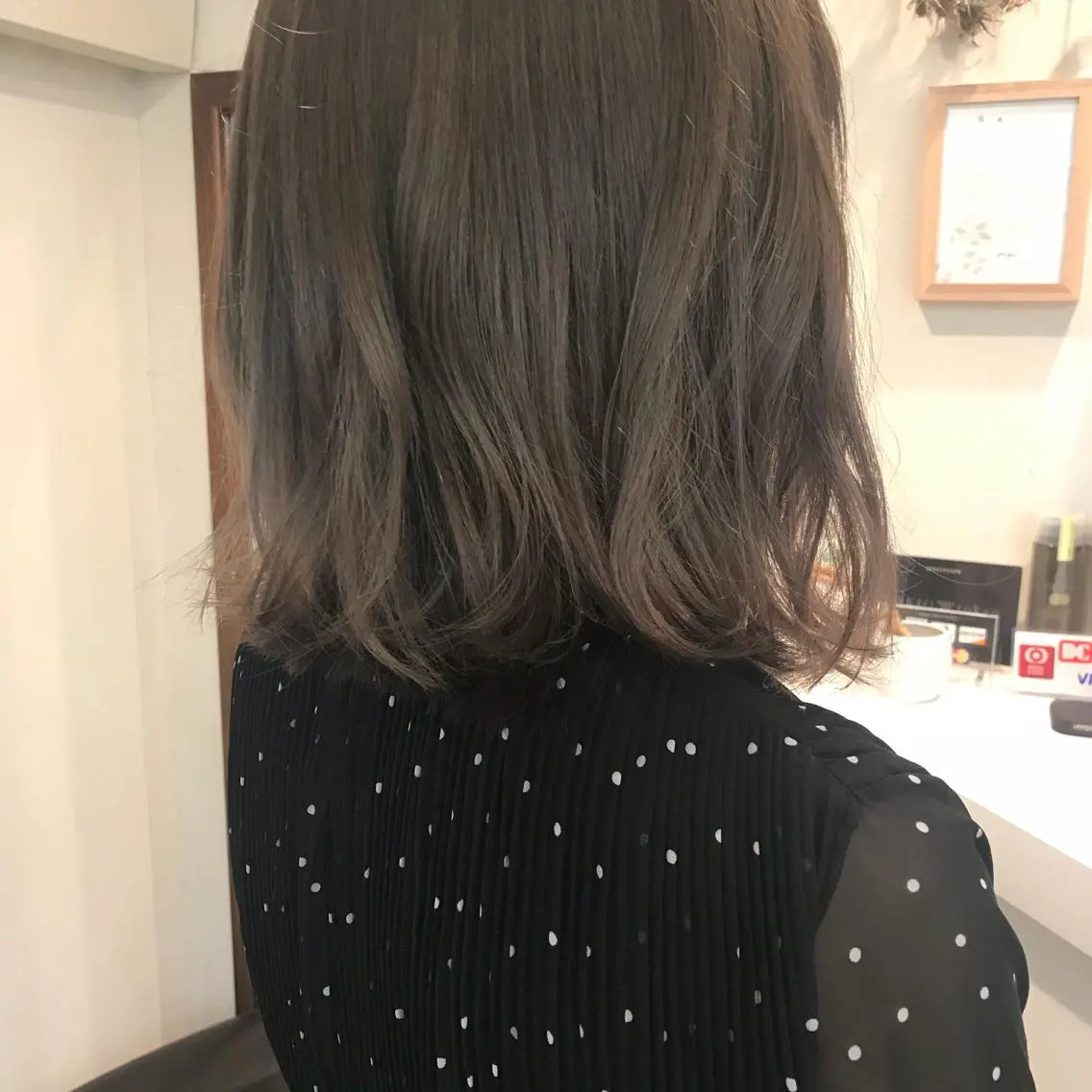 ミディアム カラー クニモトハルナ ボブ/柔らかカラーのヘアスタイル