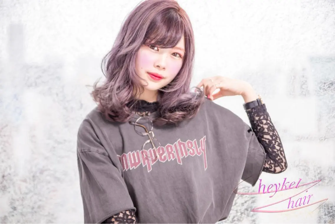 セミロング カラー Re:ta Hair 飯田淳平のヘアスタイル