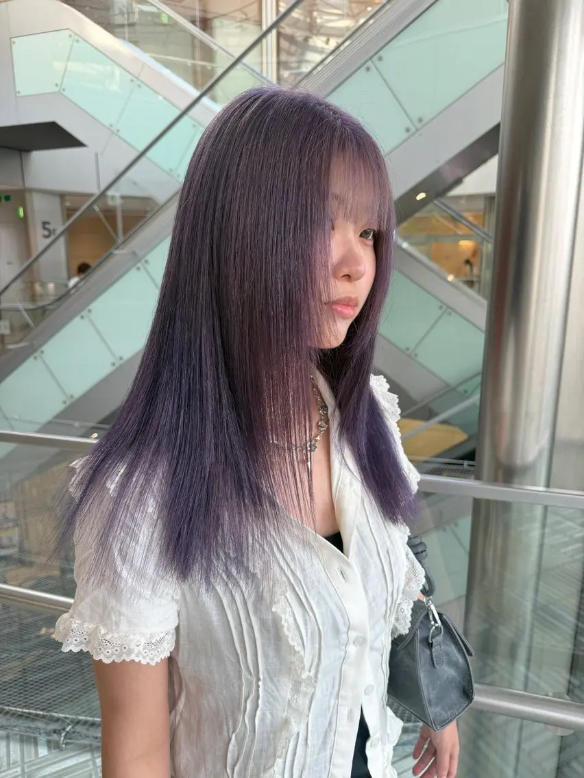 ロング カラー ヘアアレンジ カット ヘアカラー トリートメント レイヤーカット/ ハイトーン/ みうのヘアスタイル