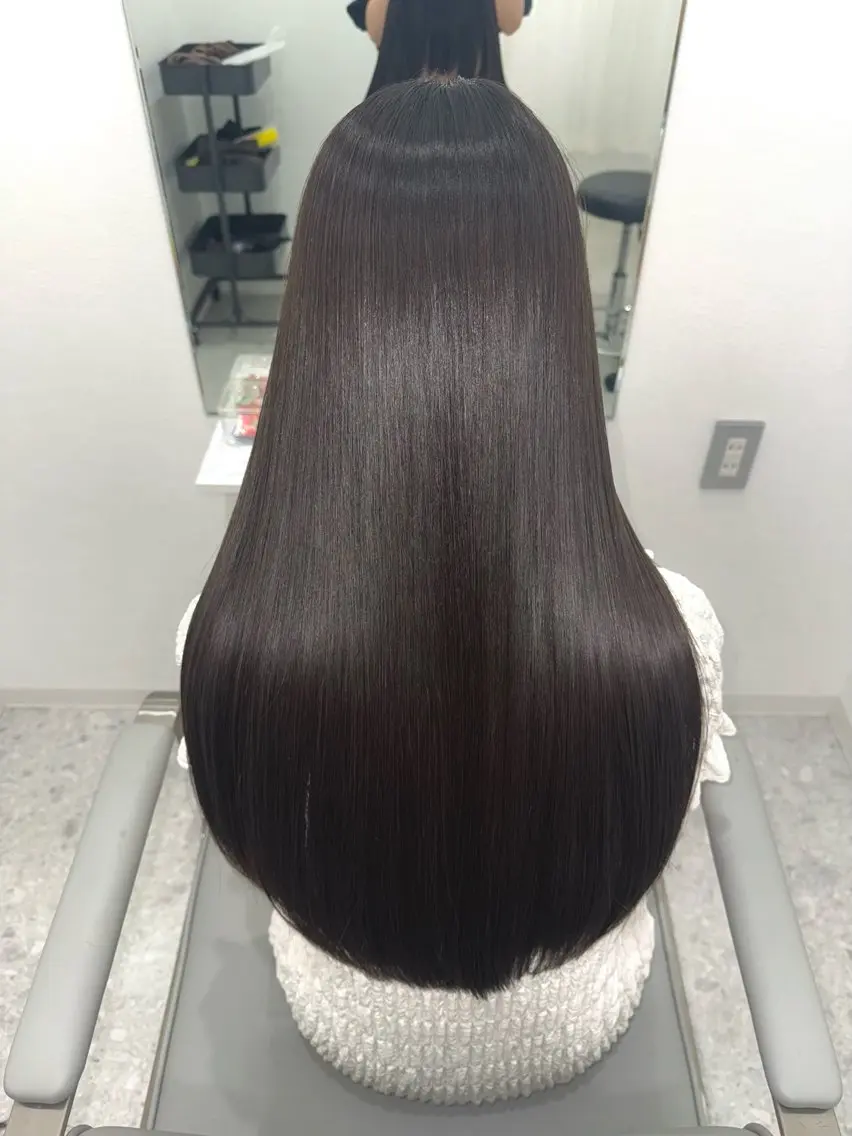 ロング 髪質改善 トリートメント 💎縮毛矯正/透明感 カラー💎椎葉みひろのヘアスタイル