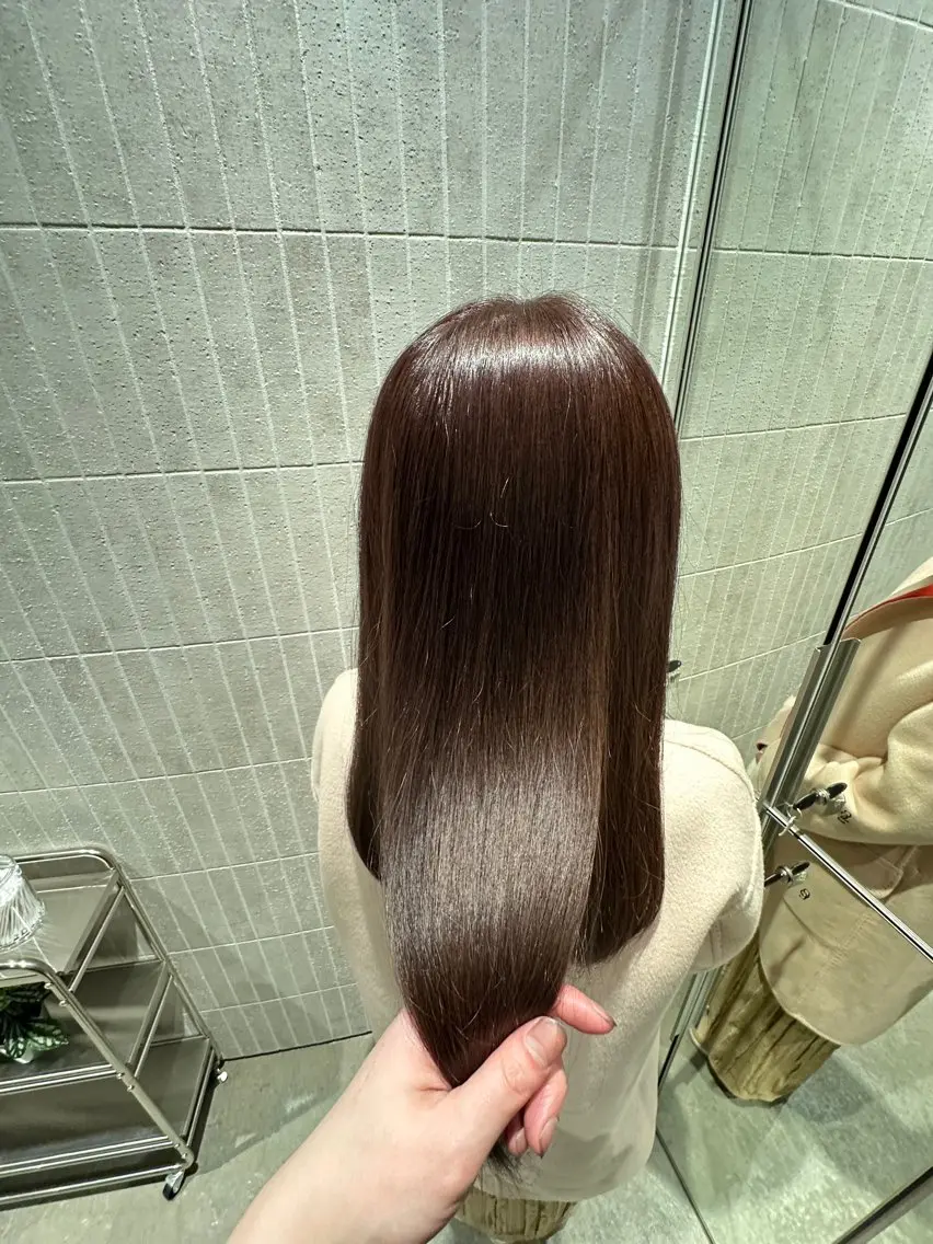 ロング ダメージレス矯正 髪質改善  カンタのヘアスタイル