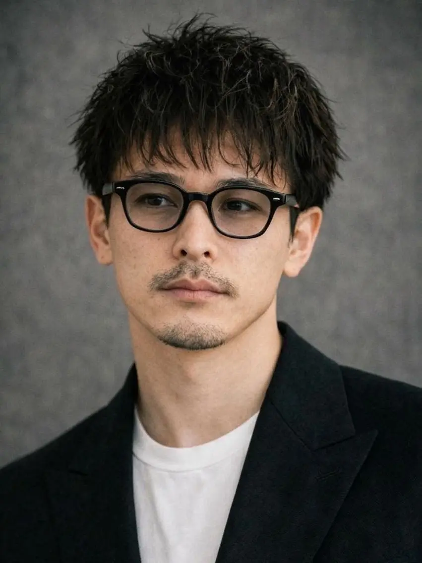 ミディアム メンズ メンズカット 宗像 快歩のヘアスタイル