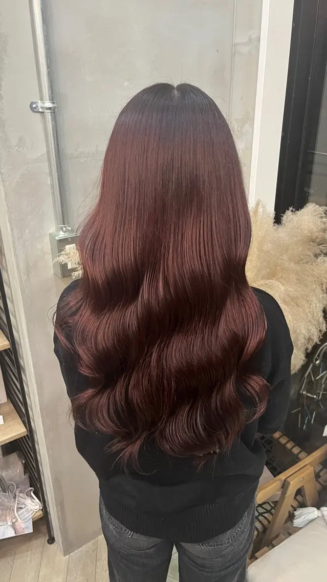カラー 田中 萌のヘアスタイル