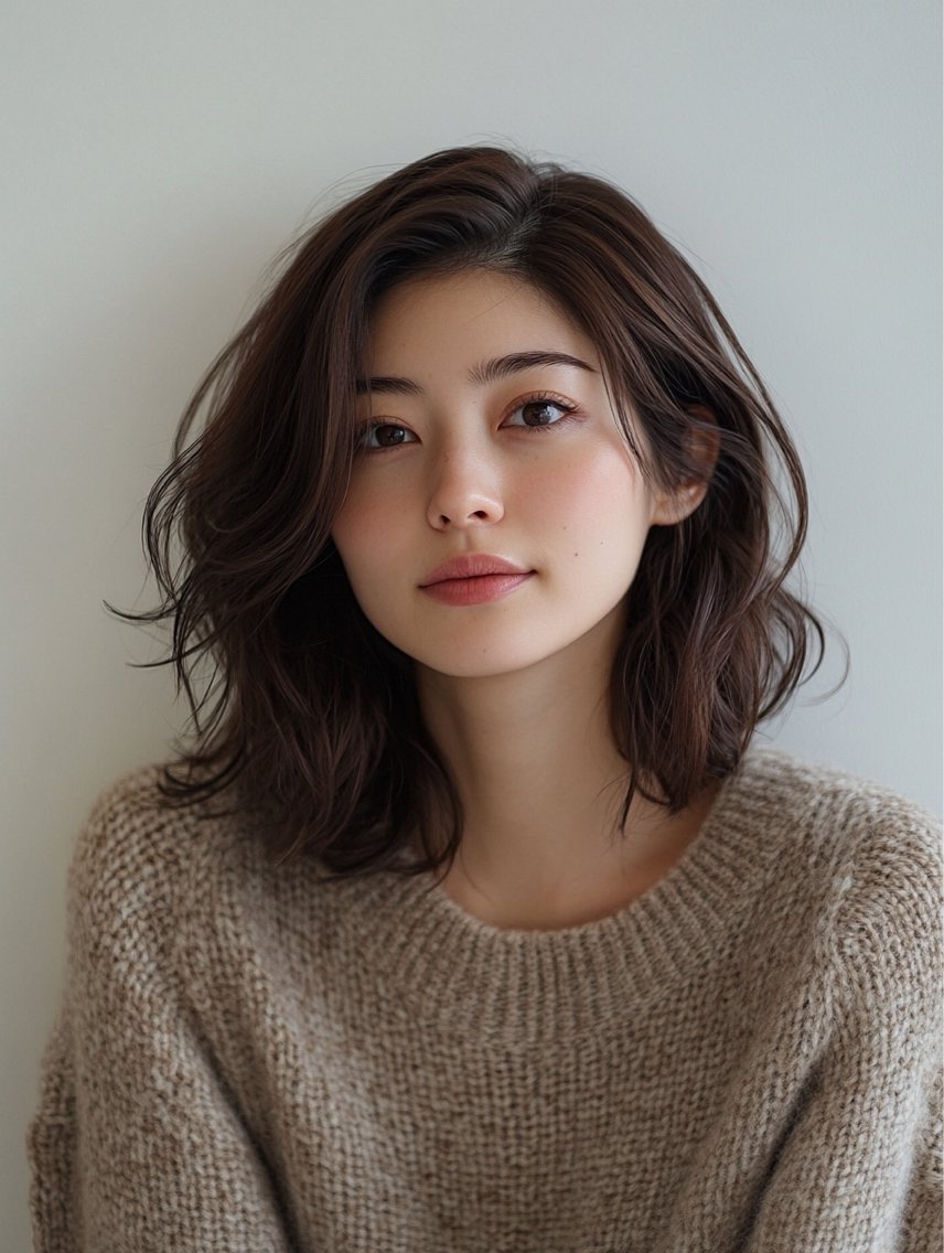 ミディアム カラー カット ヘアカラー トリートメント 🌈髪質改善🌈 過去の1艶サラ体験✨のヘアスタイル