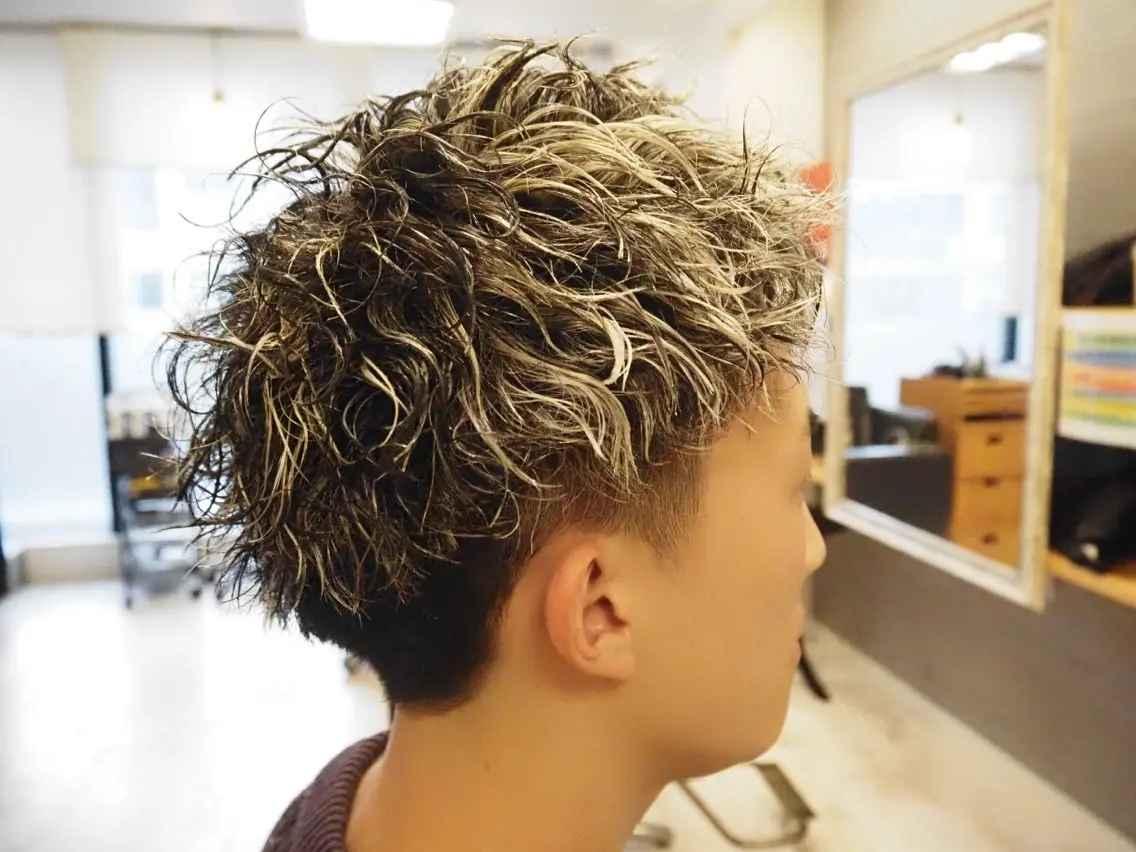 パーマ メンズ カット ヘアカラー パーマ メンズ特化/パーマ/ フェードWATARUのヘアスタイル
