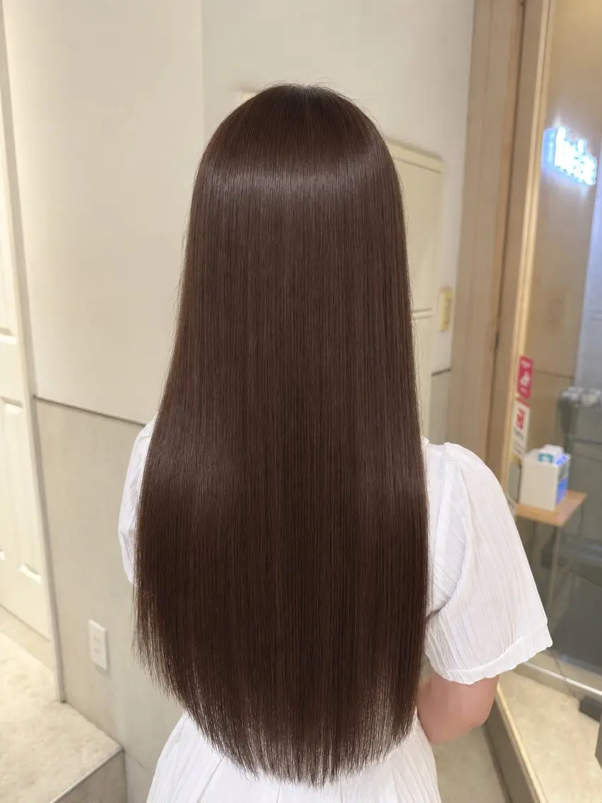 ロング カラー ブラウンカラー チョコレートブラウン ピンクカラー 🤎ブラウンカラー 専門店🍫ゆい🤎のヘアスタイル