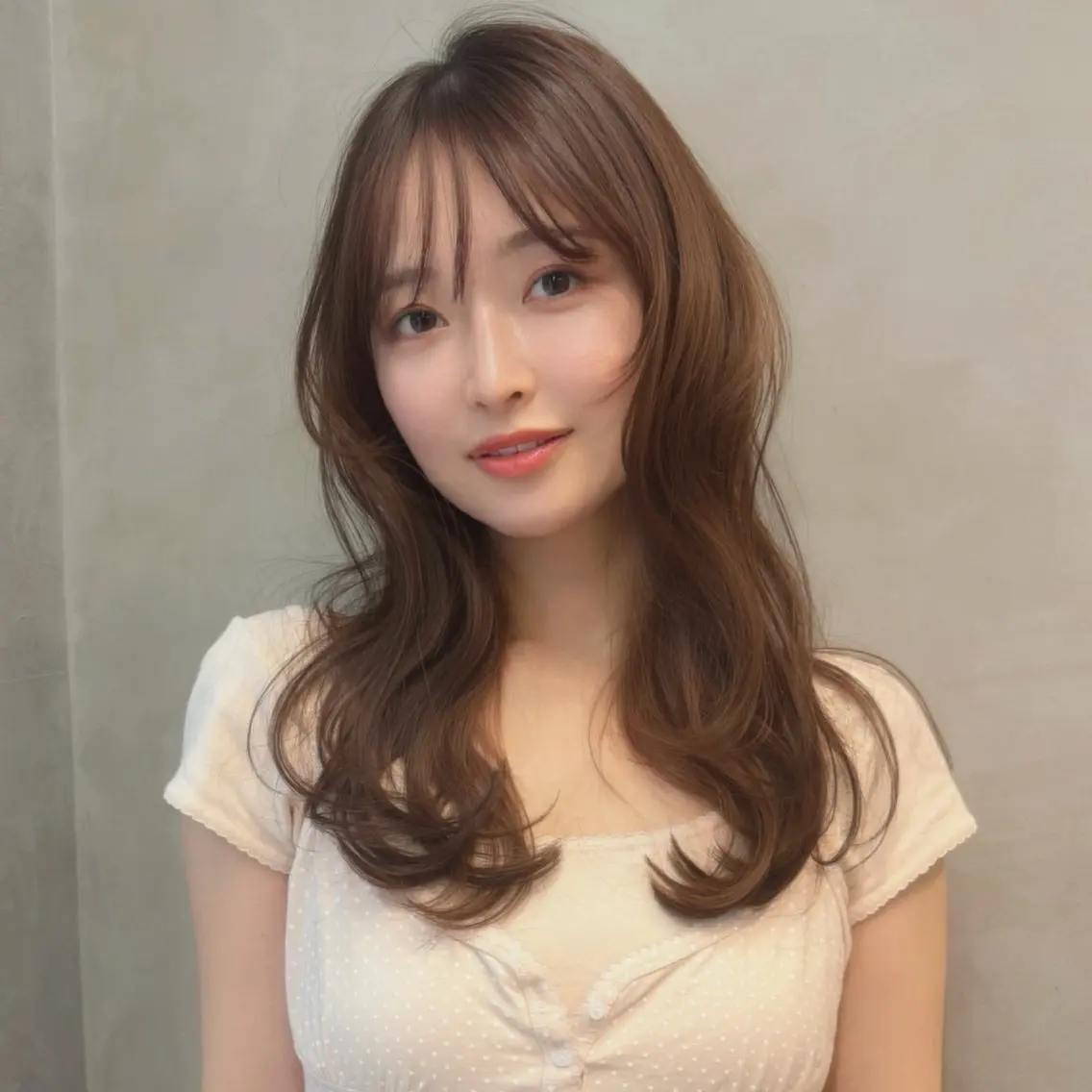 ロング カラー カット ヘアカラー トリートメント レイヤー/ウルフ🤍 mayo.のヘアスタイル