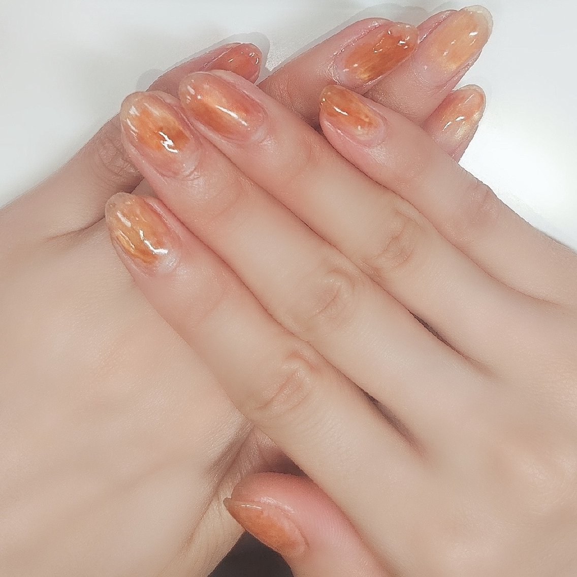 ネイル ニュアンスネイル ハンドネイル 黒浜 ちなみのネイルデザイン