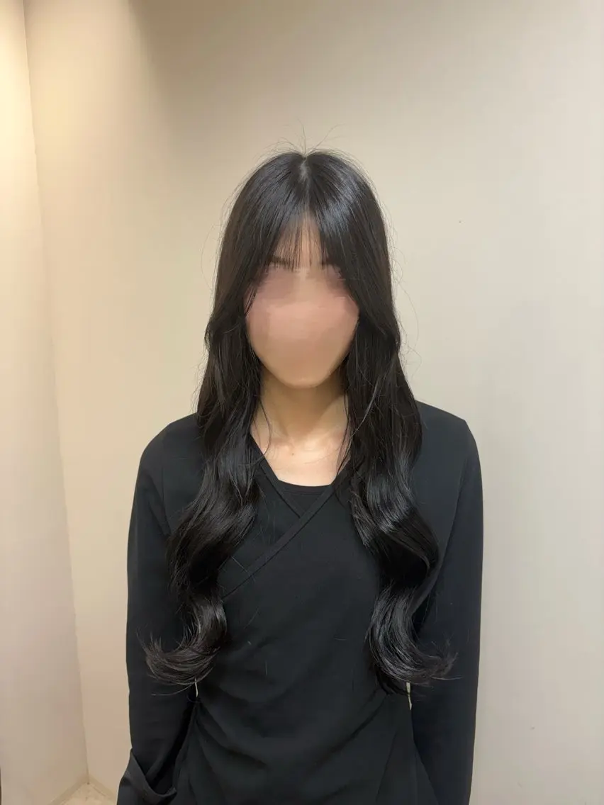 ロング くびれヘア 韓国風ヘア カット ヘアカラー トリートメント 𝜗𝜚cocoro 韓国𝜗𝜚のヘアスタイル