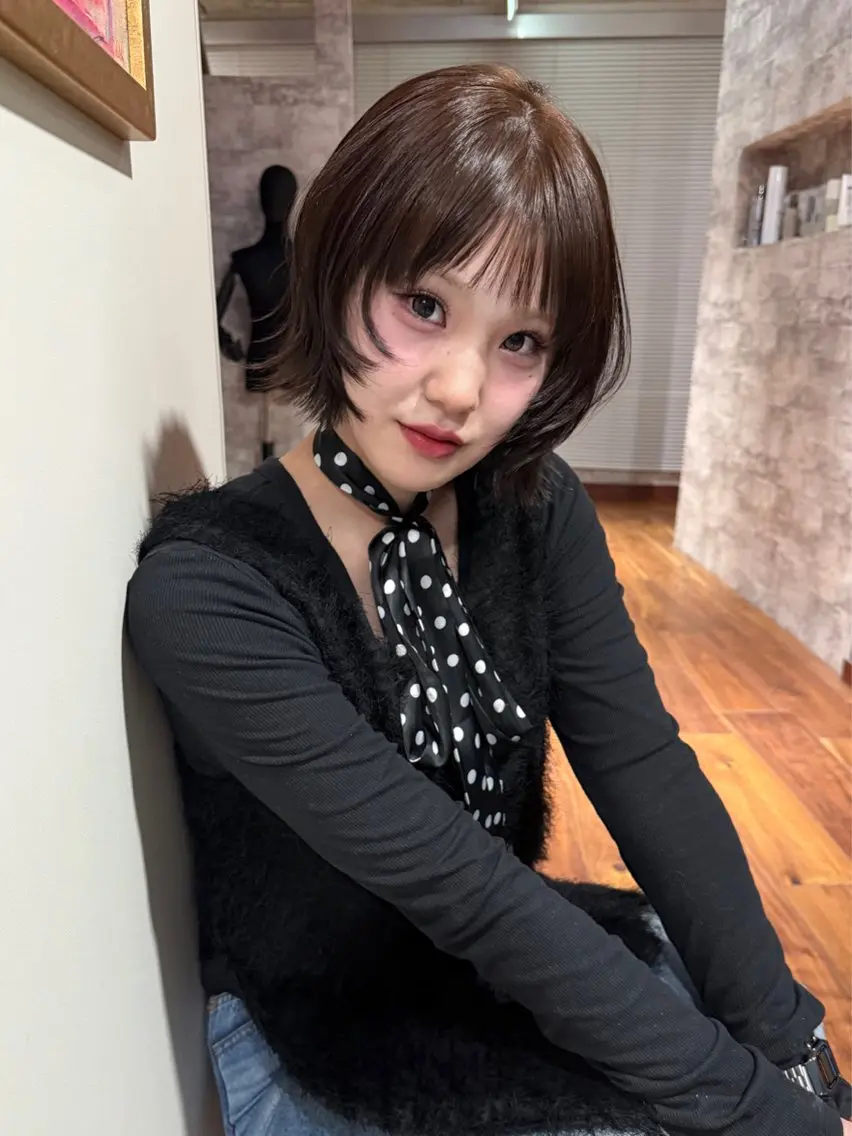 ショート カラー カット ヘアカラー トリートメント mai / linoah˚✧のヘアスタイル