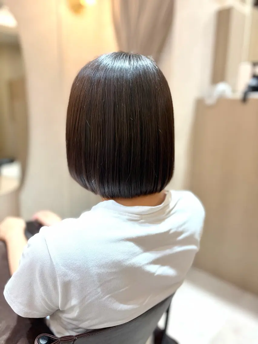ミディアム カラー 菅原 渚のヘアスタイル