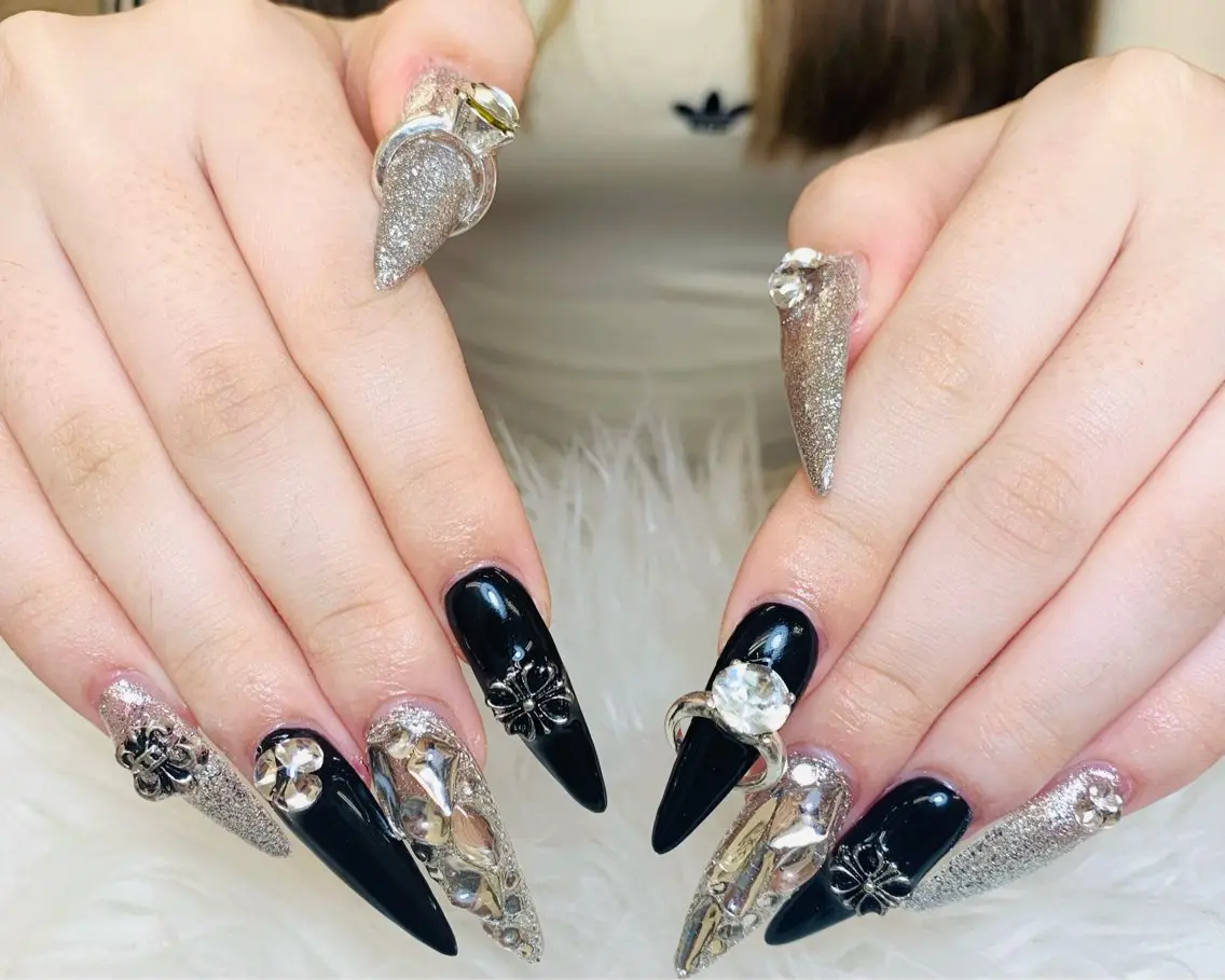 ネイル チークネイル 長さ出し フラッシュネイル フレンチネイル グラデーション ハンドネイル AN NAIL SALONのネイルデザイン