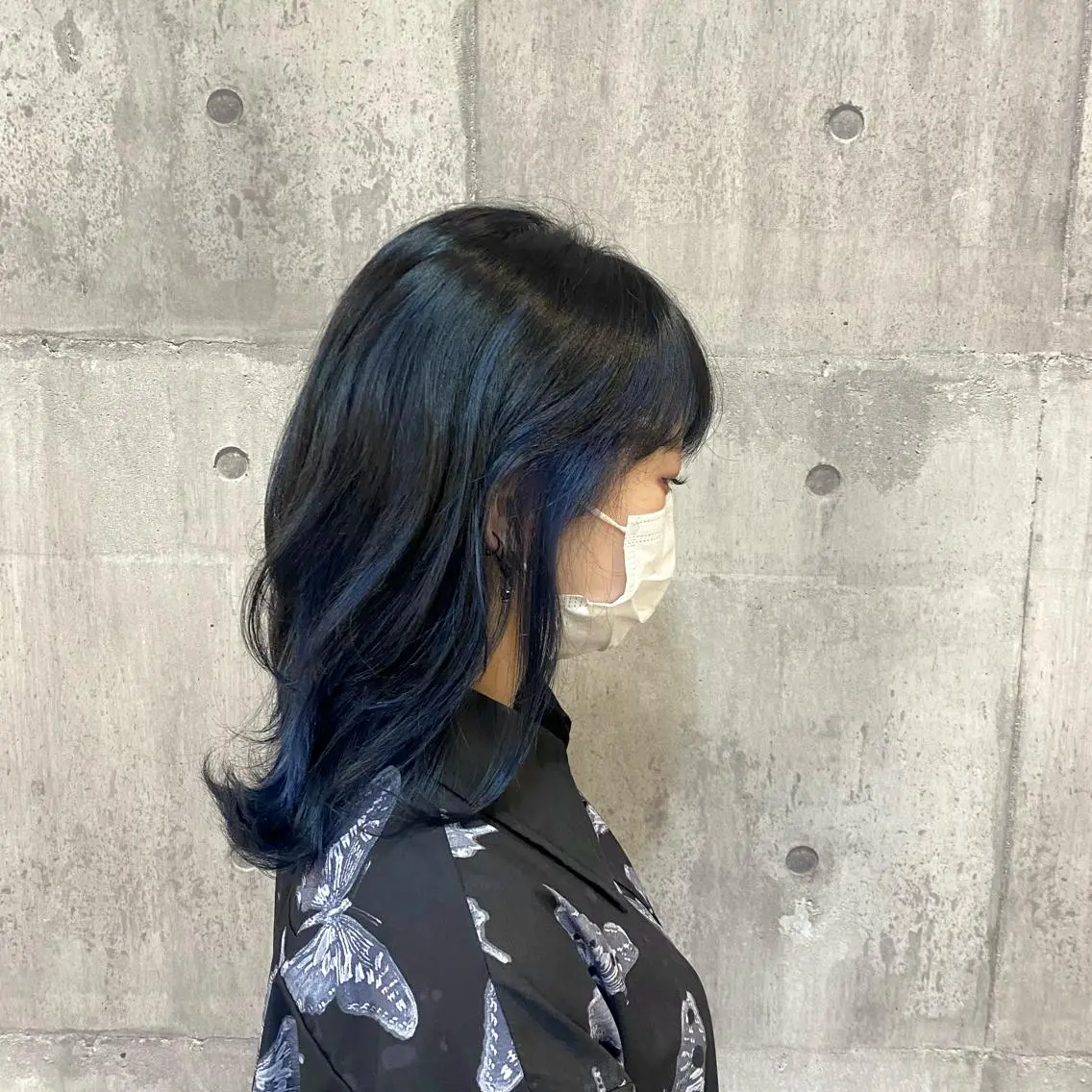 セミロング 比嘉 陽のヘアスタイル