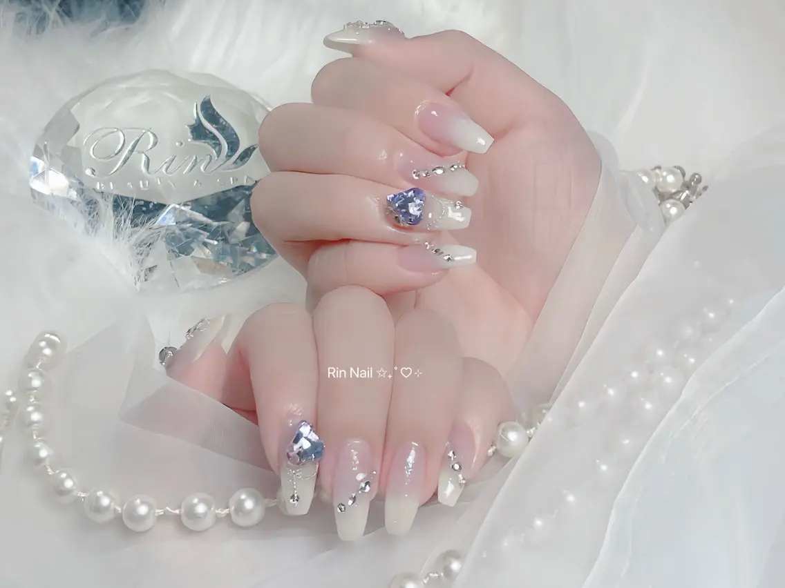 ネイル アニマル柄 べっ甲ネイル ブルー ボルドー ブラウン ハンドネイル Rin Nail 新大久保店のネイルデザイン