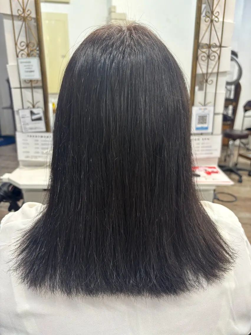ミディアム パーマ 原嶋 美緒のヘアスタイル