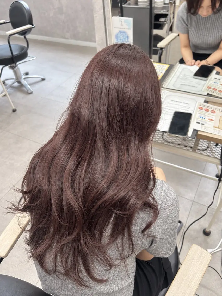 ロング カラー カット ヘアカラー トリートメント 🪞髪質改善カラー 🪞ちひろのヘアスタイル