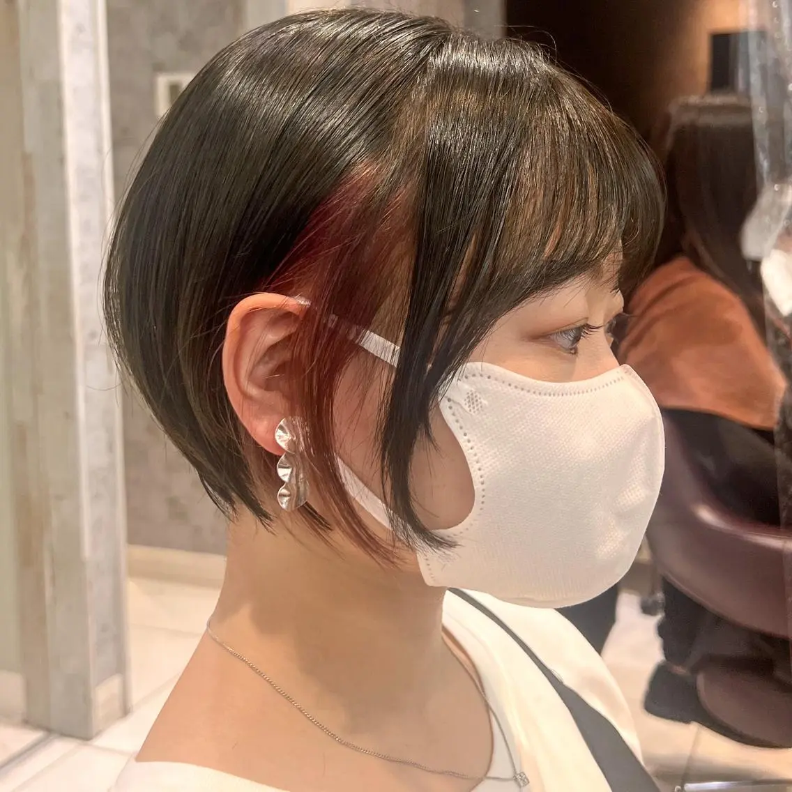 ショート カット ヘアカラー トリートメント ヘアセット 美髪矯正 特化　川田のヘアスタイル