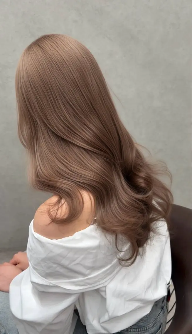 セミロング カラー カット ヘアカラー トリートメント ヘアセット レイヤーダブルカラー KYONのヘアスタイル