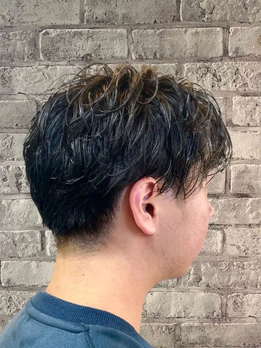 ショート パーマ メンズ Men's特化 ✂️ 垢抜けヘア/宮澤蓮のヘアスタイル