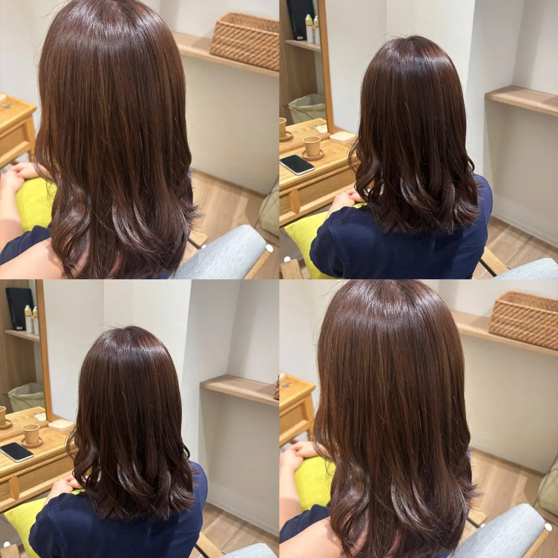 ミディアム カラー ブラウンカラー 透明感カラー モカブラウン ヘアカラー RINNO🌷透明感 カラー/髪質改善のヘアスタイル