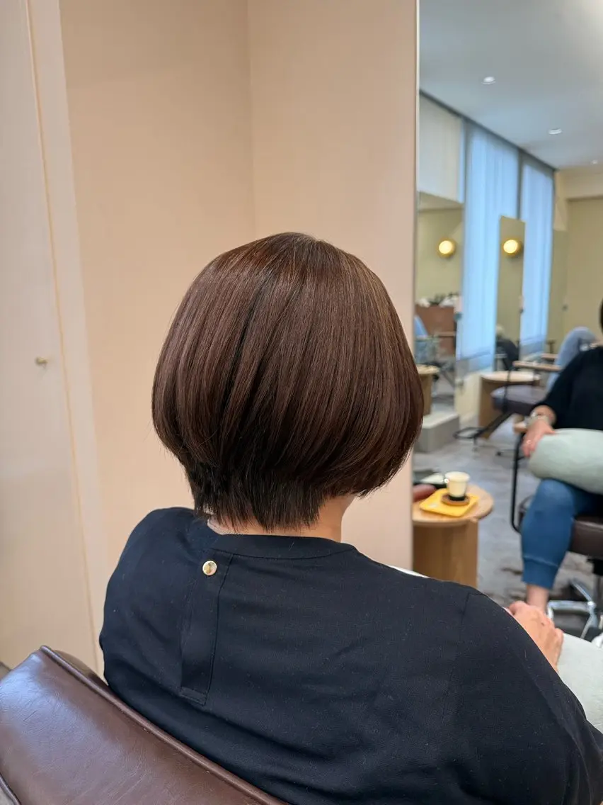 ショート ショートボブ ボブ ショートヘア カット トリートメント 山口 桃果のヘアスタイル
