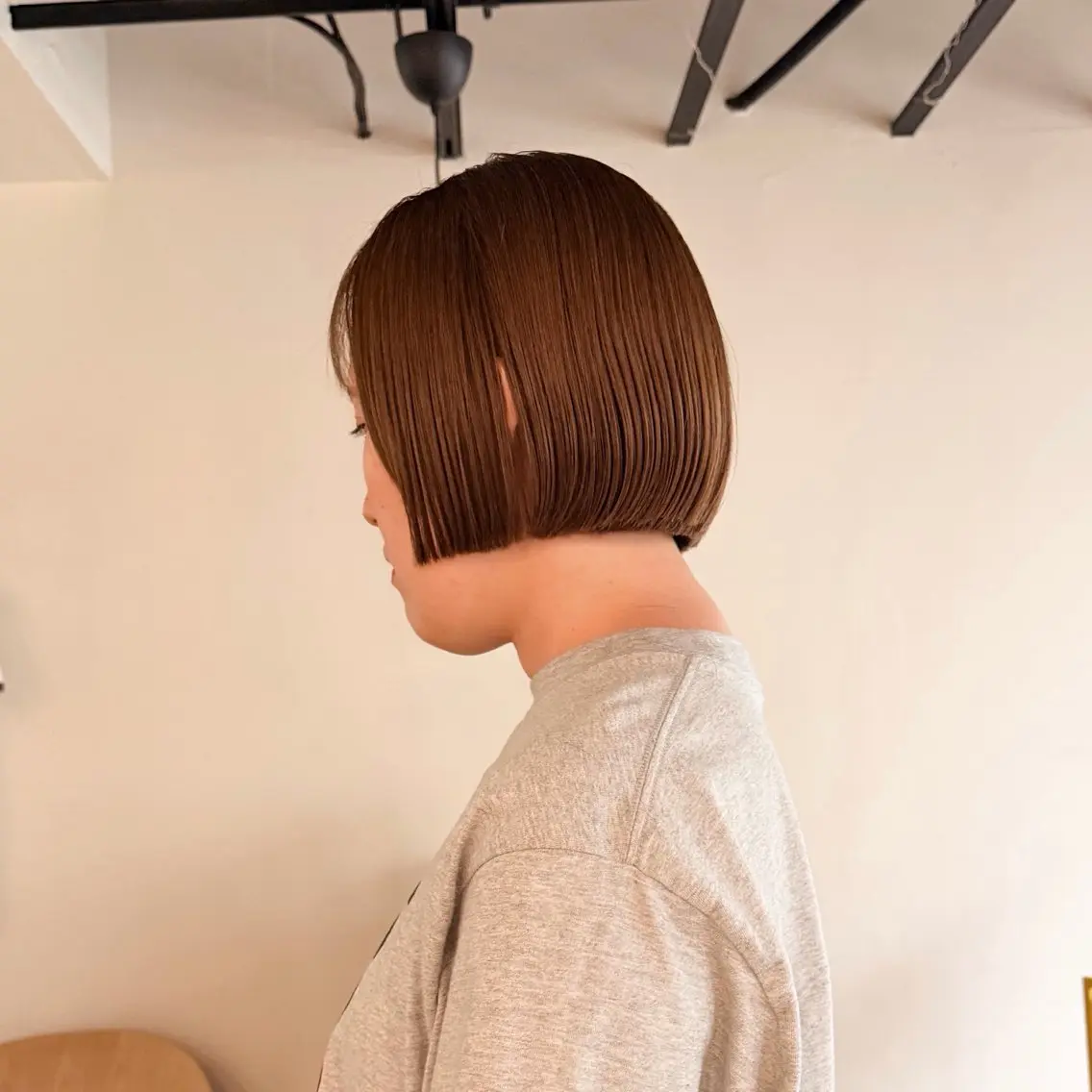 ショート カラー ベージュカラー オリーブベージュ ボブ カット ヘアカラー トリートメント 板谷みさき /似合わせBobのヘアスタイル