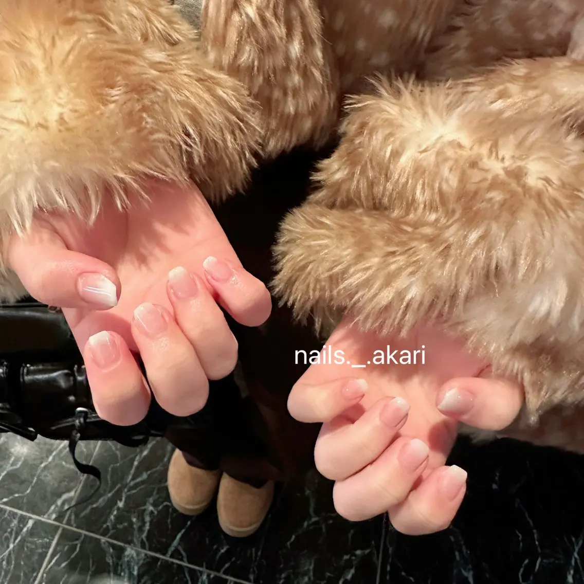 🫧ちゅるんフレンチネイル(ベースカラー込み)〜王道シンプル/上品ネイル〜🕊️🤍の写真