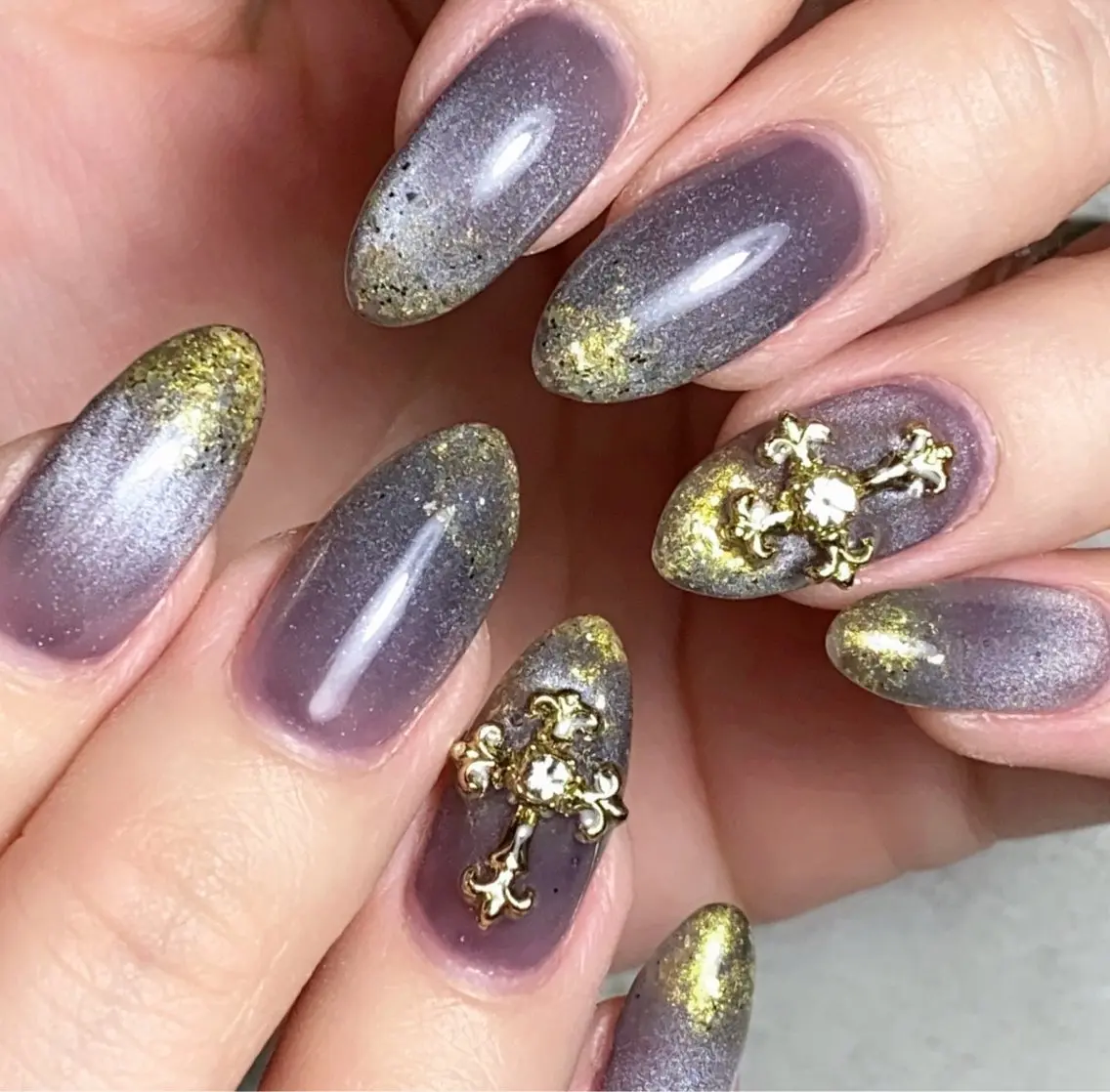 ネイル ラメ(グリッター) マグネットネイル ハンドネイル Narumi nailのネイルデザイン