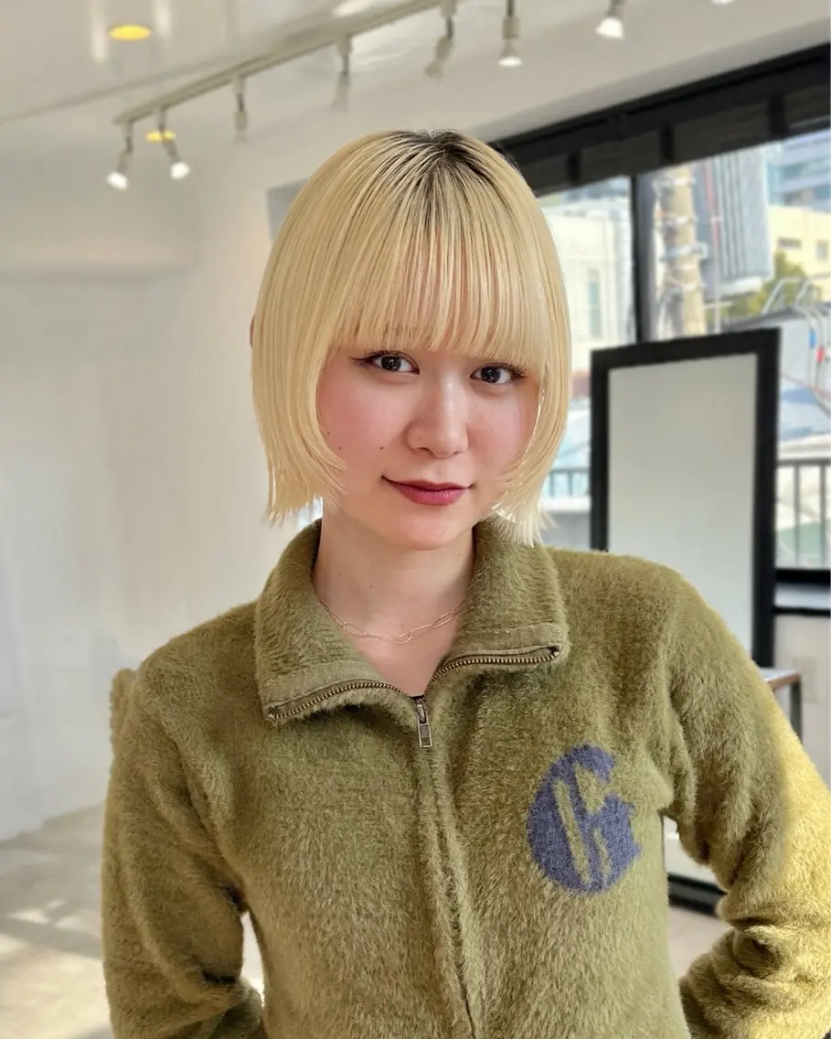 ショート カラー ボブ 顔まわりレイヤー レイヤーカット ウルフカット カット ヘアカラー トリートメント 🌟ショートボブ特化 美容師🌟ジョセフのヘアスタイル