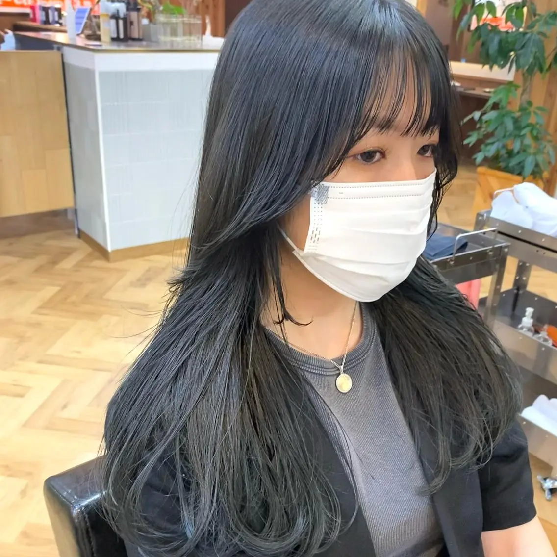 ロング カラー パーマ ヘアアレンジ メンズ キッズ ネイル マツエク・マツパ 前川 朋香のヘアスタイル