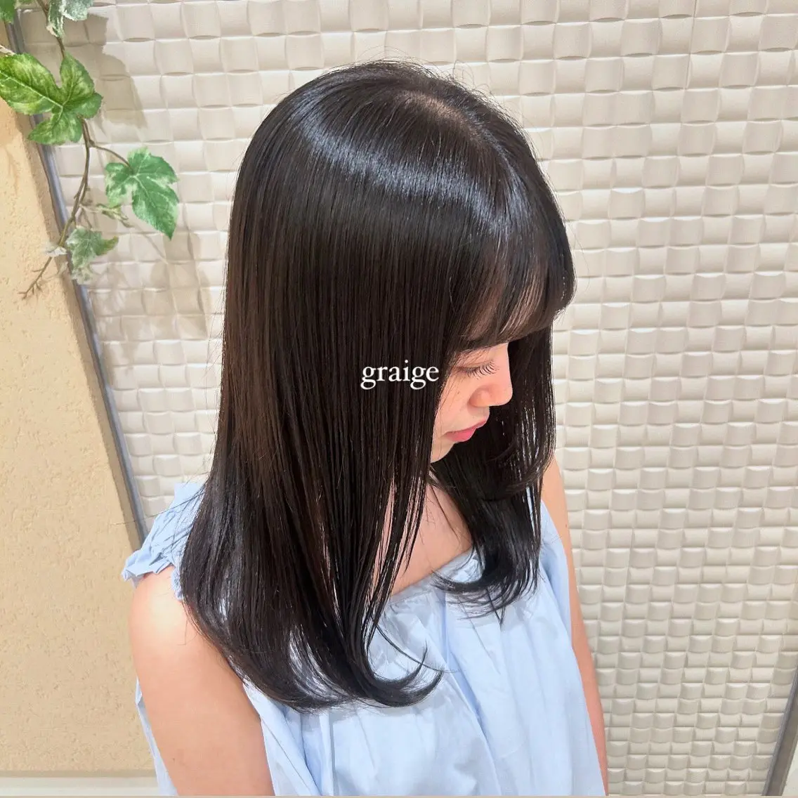 セミロング カラー 透明感カラー 顔周りレイヤーカット /髪質改善/ゆう🤍のヘアスタイル
