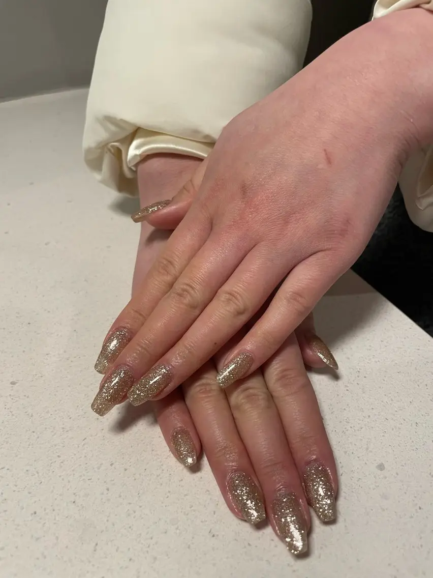 ネイル フラッシュネイル キラキラネイル ラメ(グリッター) ワンカラーネイル シンプルネイル ハンドネイル eyelash& nailsalonMのネイルデザイン